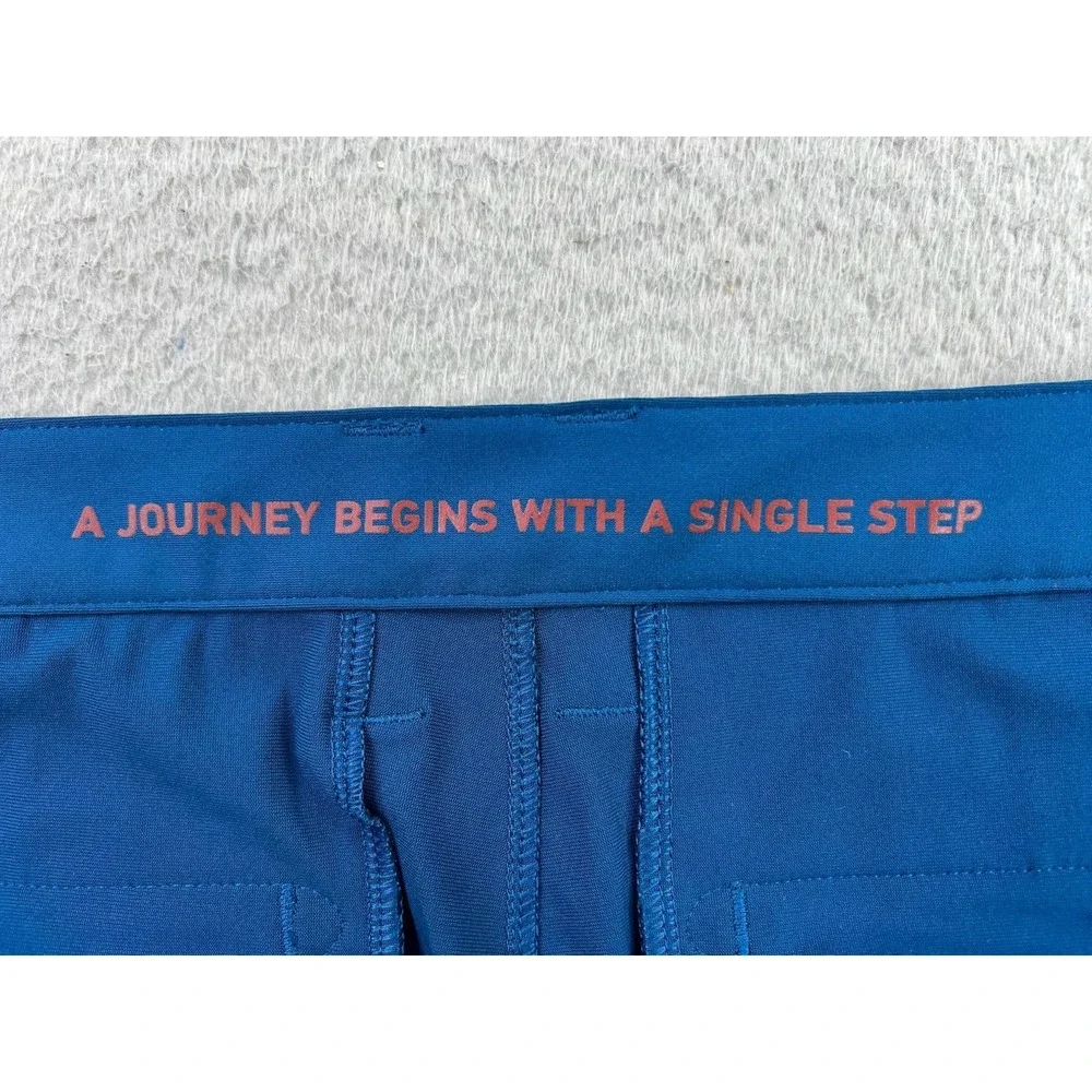 Rhone Pants Mens 31x30 Blue Commuter Slim Tapered Performance Golf Tech Chino